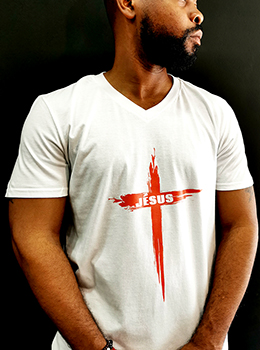 img-T-shirt Blanc «Jésus»